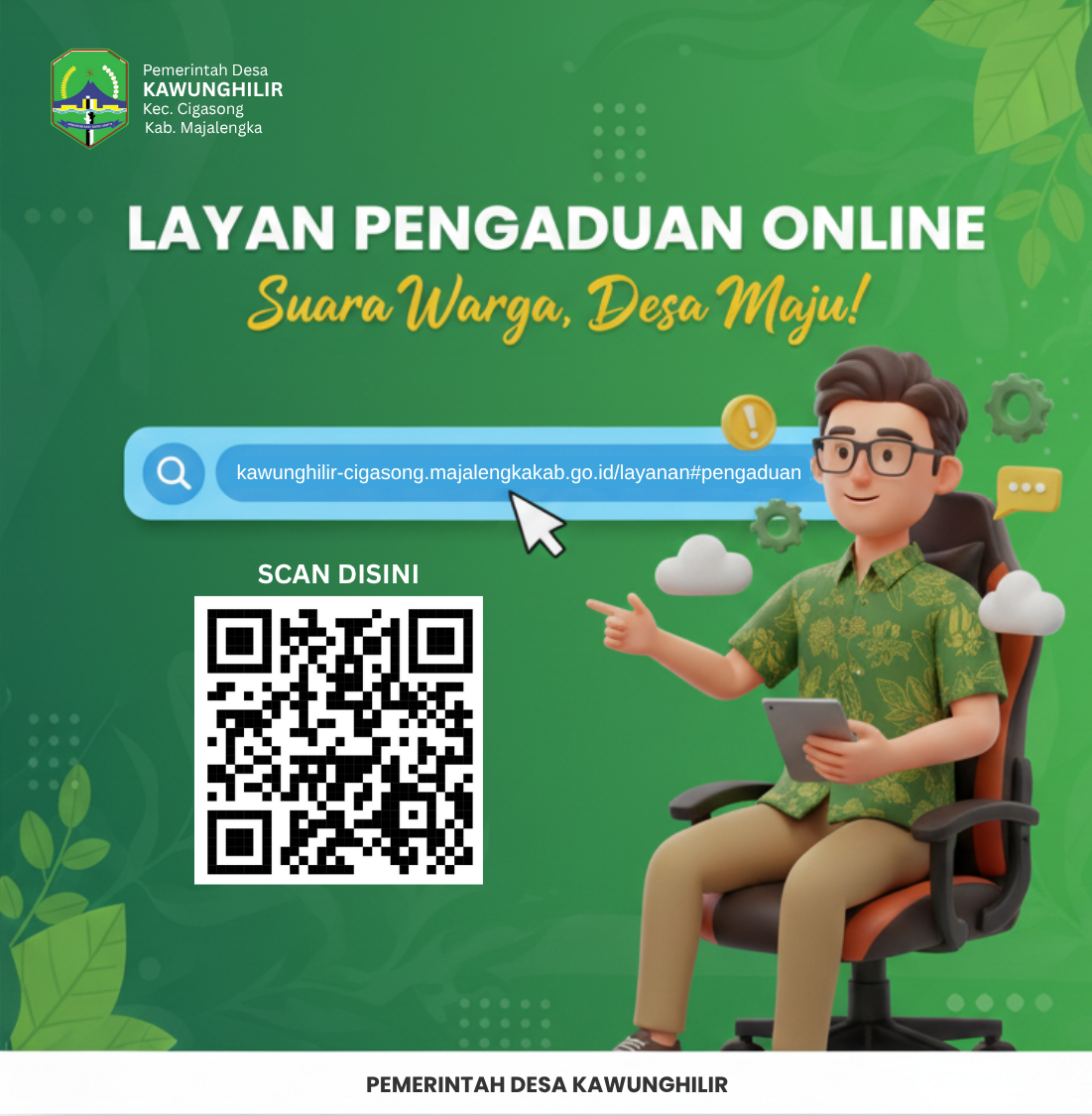 Layanan Aduan Online Pemerintah Desa Kawunghilir